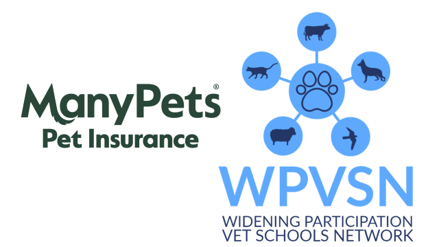 Logos for Many Pets and The Widening Participation Vet School Network